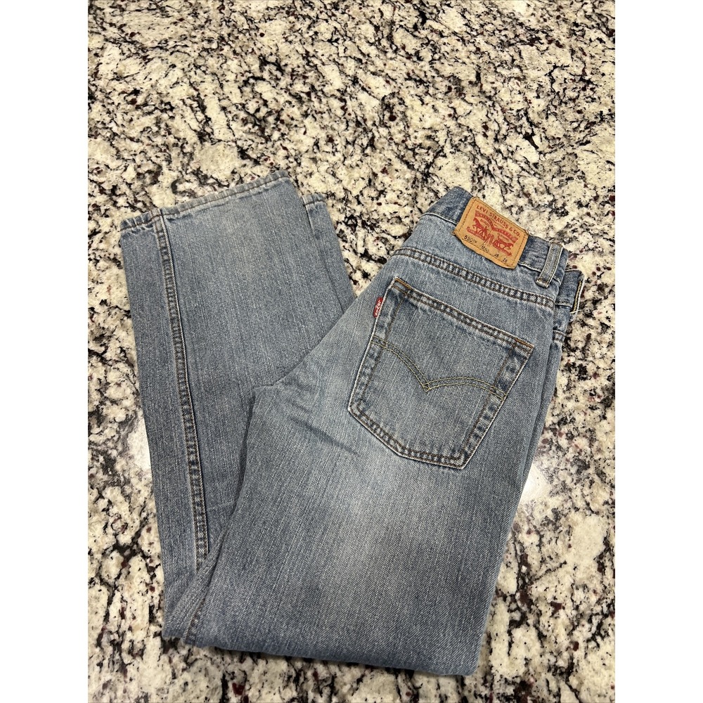 Levi's 550 Relaxed Blue Jeans Youth 12 Reg 26 x 26